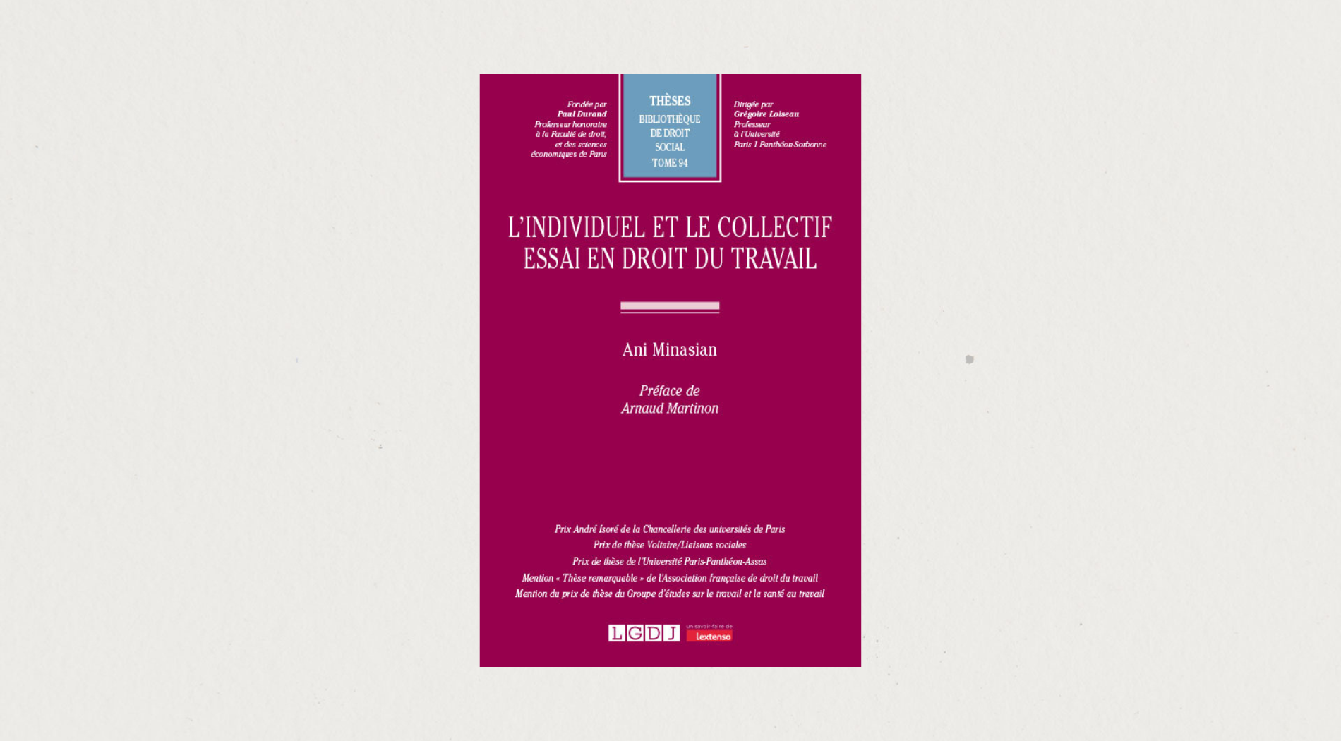 Illustration de l'article L’individuel et le collectif : essai en droit du travail 